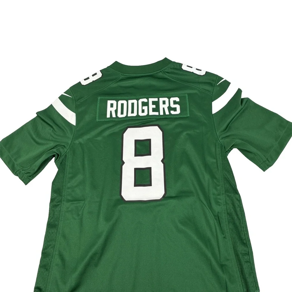 New Mens Nike New York Jets Aaron Rodgers #8 Jersey‎ Size Large NWT $130